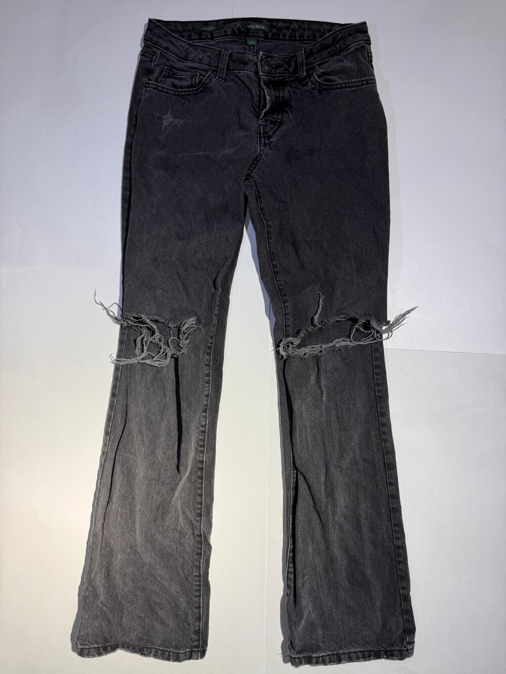 Wild Fable Women's Distressed Low Rise Bootcut Jeans (Size 2)